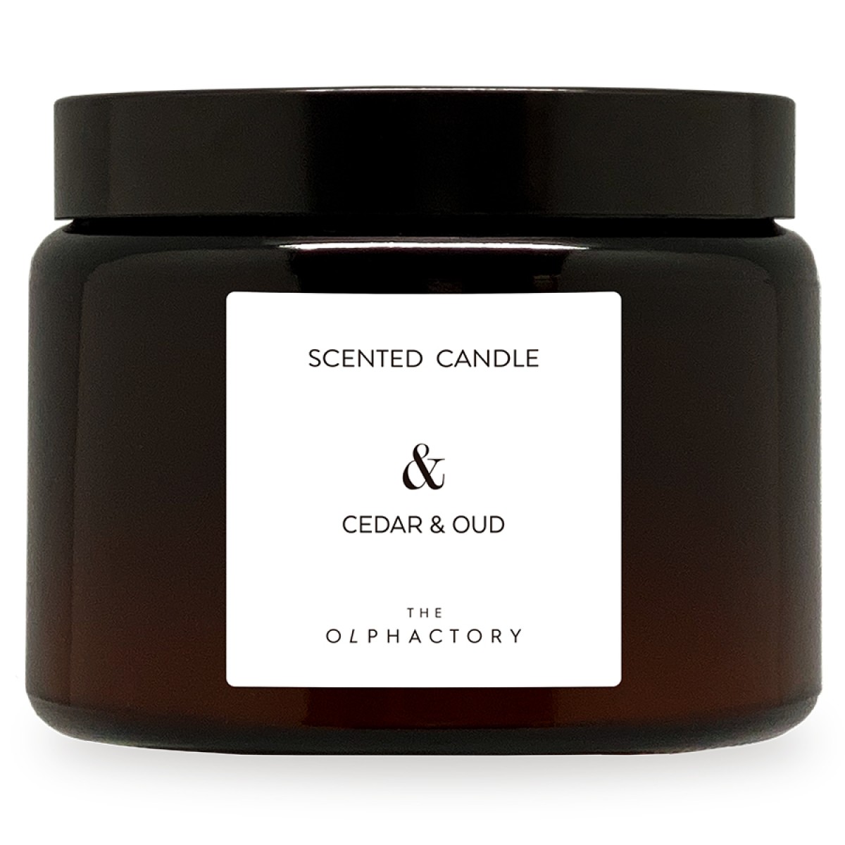 Свеча ароматическая the olphactory, &, cedar&oud, 72 ч