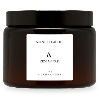 Свеча ароматическая the olphactory, &, cedar&oud, 72 ч