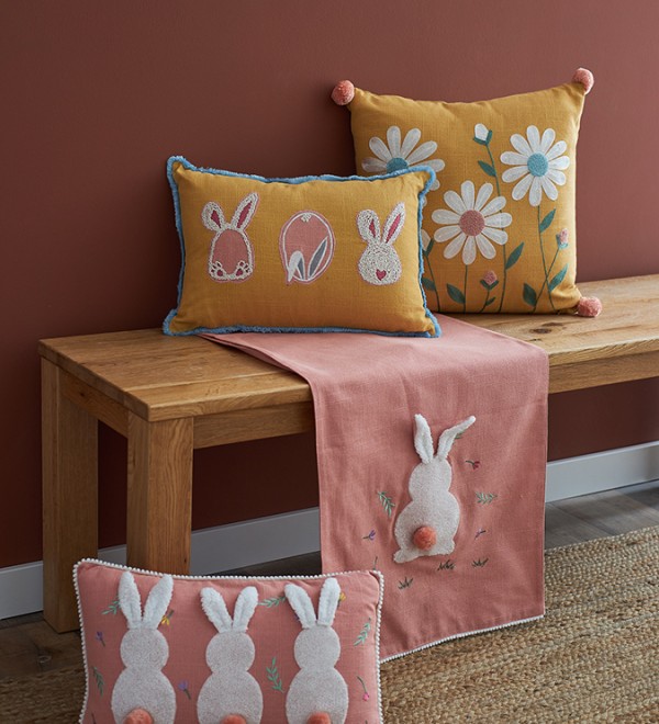Дорожка на стол funky bunnies из коллекции easter essential, 45х150 см
