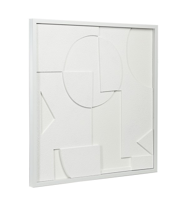 Панно декоративное с эффектом 3d minimalism, с белой рамой, 60х60 см