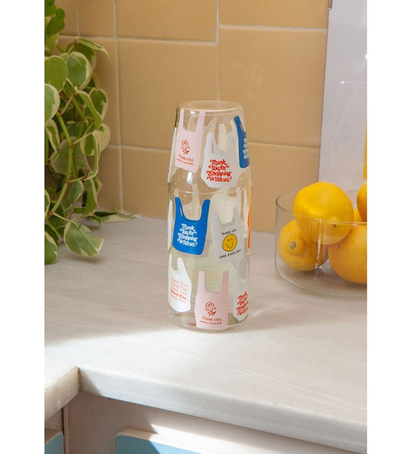 Набор из графина и стакана corner shop, thank you bag
