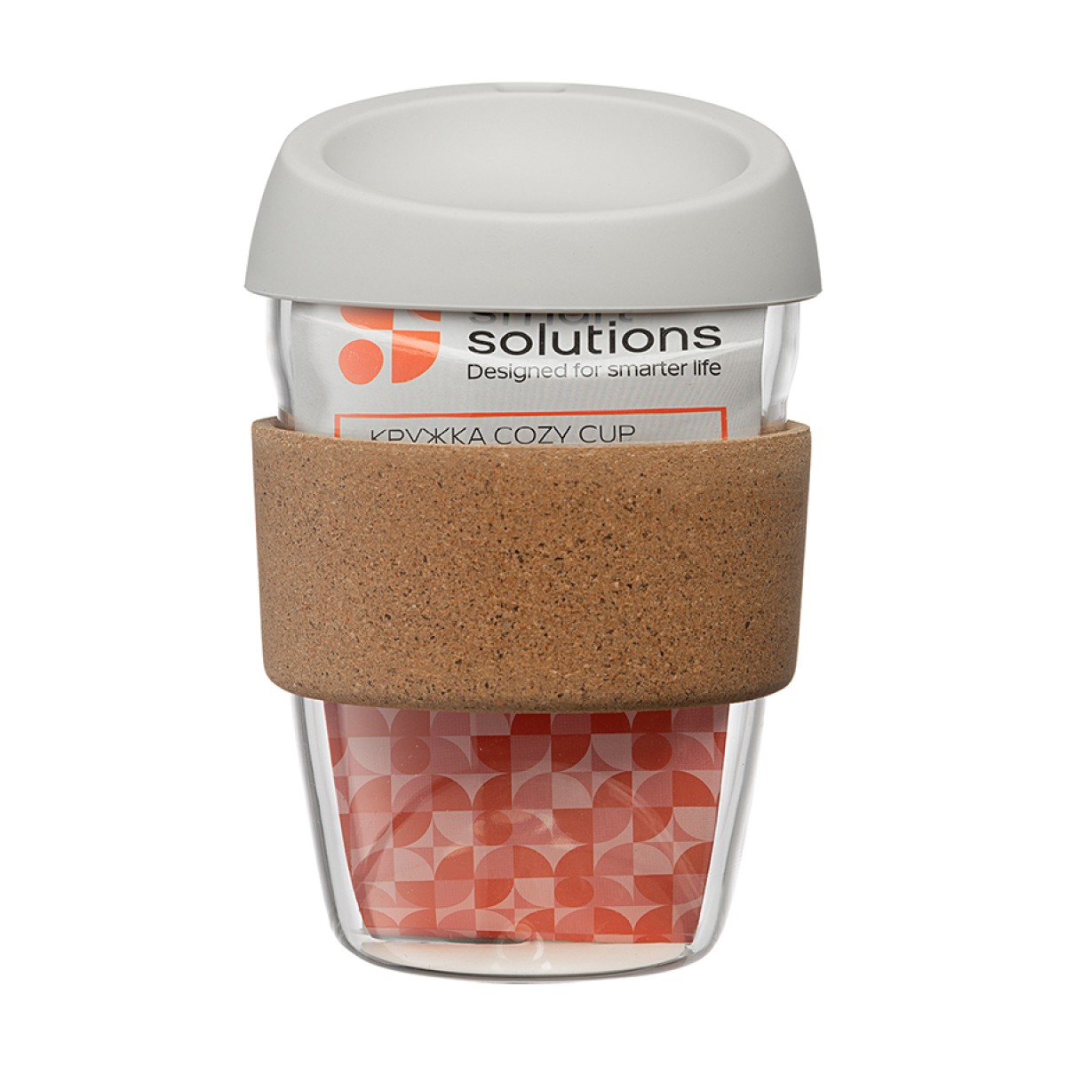 Кружка cozy cup, 350 мл, светло-серая