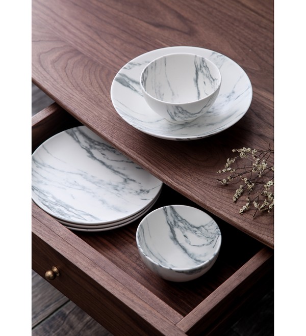 Набор тарелок marble, D21 см, 2 шт.