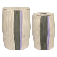 Корзина плетеная conga grey из коллекции ethnic, размер l