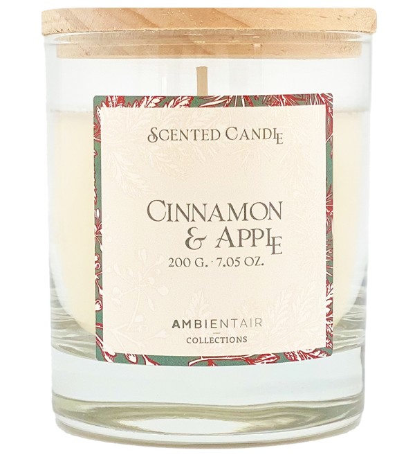 Свеча ароматическая gifting, cinnamon&apple, 40 ч