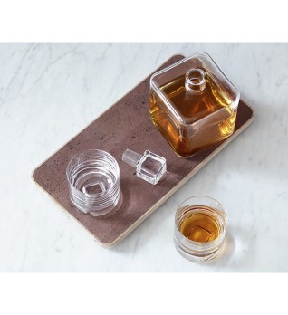 Набор для виски на деревянном подносе cask, 3 пред.
