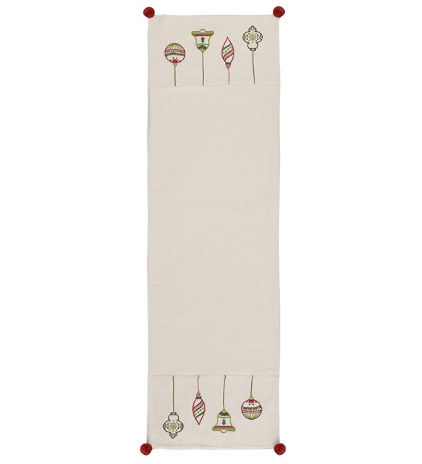 Дорожка с вышивкой christmas decorations из коллекции new year essential, 45х150 см