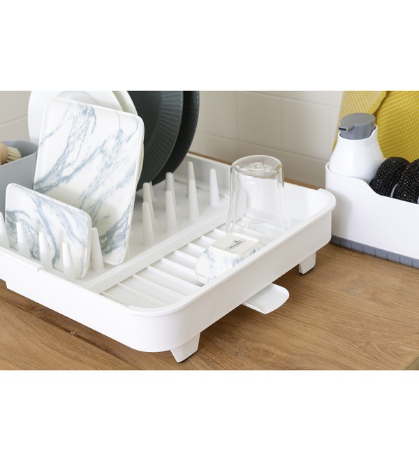Сушилка для посуды jarl, 41,2x11,5x36,5 см, белая