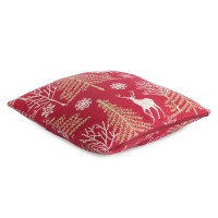 Подушка вязаная с новогодним рисунком winter fairytale  из коллекции new year essential, 45х45 см