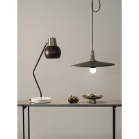 Лампа настольная rond, D18х60 см, сливовая