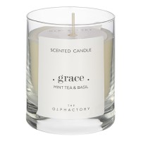 Свеча ароматическая the olphactory, grace, mint tea&basil (новая), 40 ч