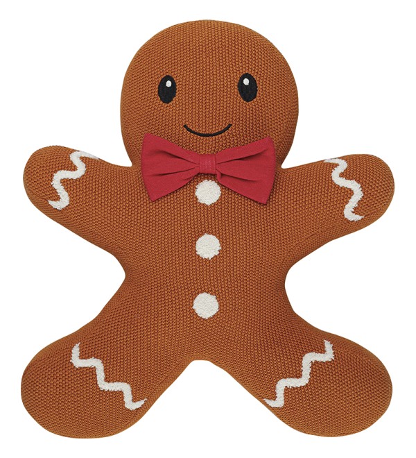 Подушка вязаная classy gingerbread из коллекции new year essential, 38х44 см