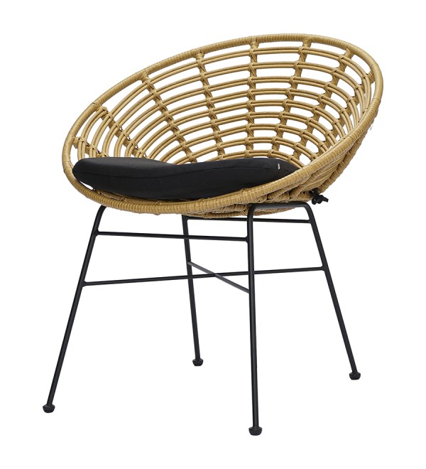 Стул vetle round, ротанг