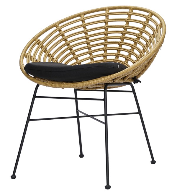 Стул vetle round, ротанг