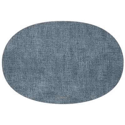 Салфетка подстановочная овальная двухсторонняя fabric, синяя