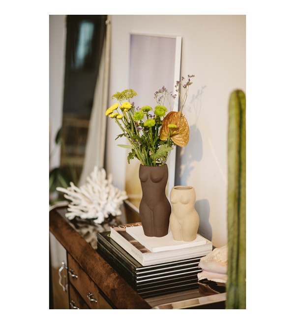 Ваза для цветов body, white, 18,8 см