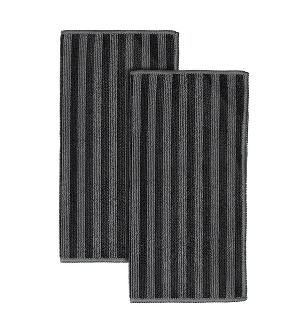 Набор салфеток двухсторонних для сильных загрязнений cozy clean, 30х30 см, темно-серые, 2 шт.