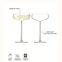 Набор креманок для шампанского wine culture, 320 мл, 2 шт.