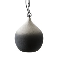 Светильник подвесной sustainable collection, D33х38 см, черный/белый