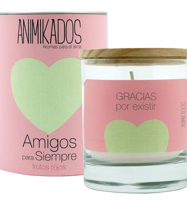 Свеча ароматическая animikados, friends for life, frutos rojos, 40 ч