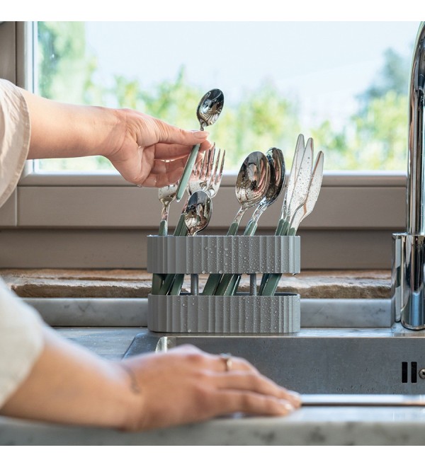 Сушилка для столовых приборов drain&safe, серая