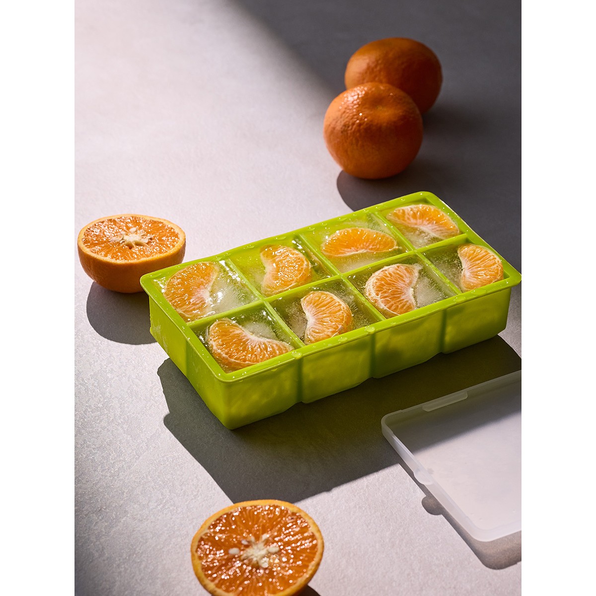 Форма для льда с крышкой ice cubes, 8 ячеек