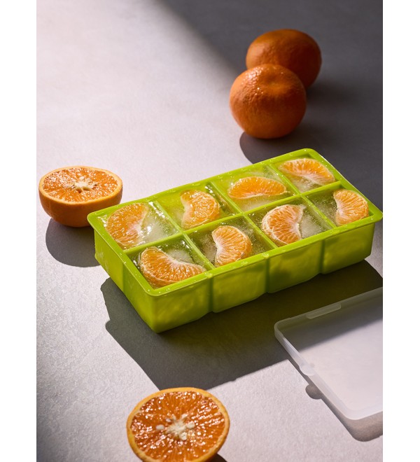 Форма для льда с крышкой ice cubes, 8 ячеек
