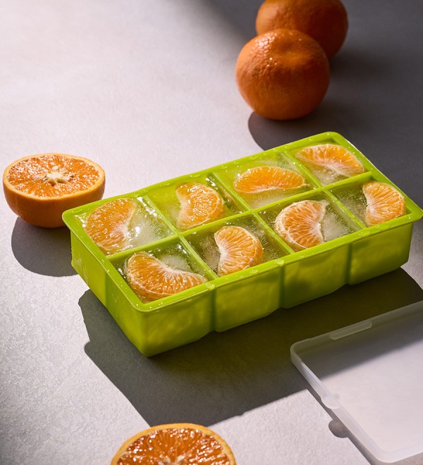 Форма для льда с крышкой ice cubes, 8 ячеек