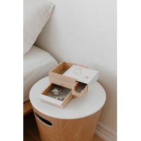 Шкатулка stowit mini, белая/дерево