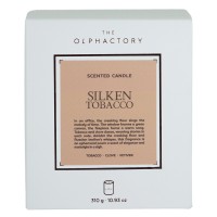 Свеча ароматическая the olphactory, white insignia, silken tobacco, 60 ч