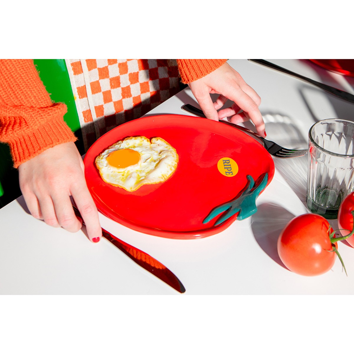 Тарелка сервировочная tomato, D24 см