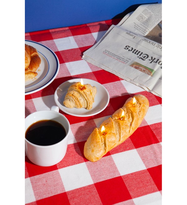 Свеча 3-d good morning, baguette, 20,8 см