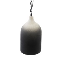Светильник подвесной sustainable collection, D22х39 см, черный/белый