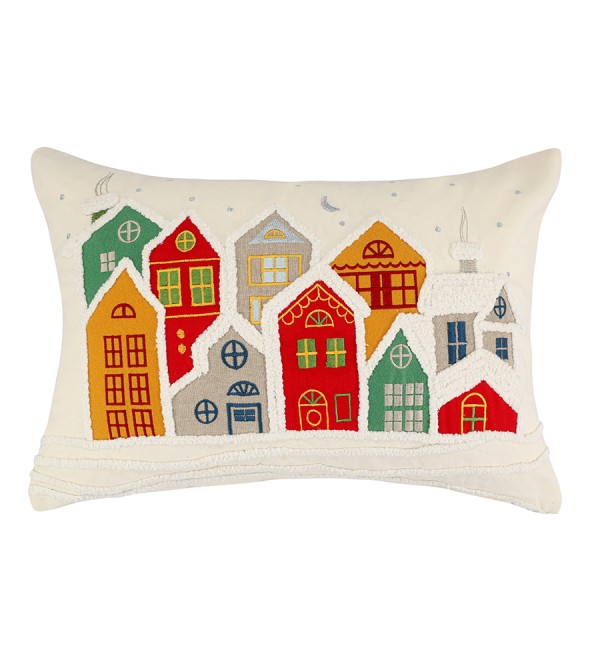 Чехол на подушку snowy village из коллекции new year essential, 30х45 см