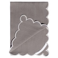 Набор кухонных полотенец с контрастным кантом серого цвета из коллекции trendy ruffles, 50х70 см