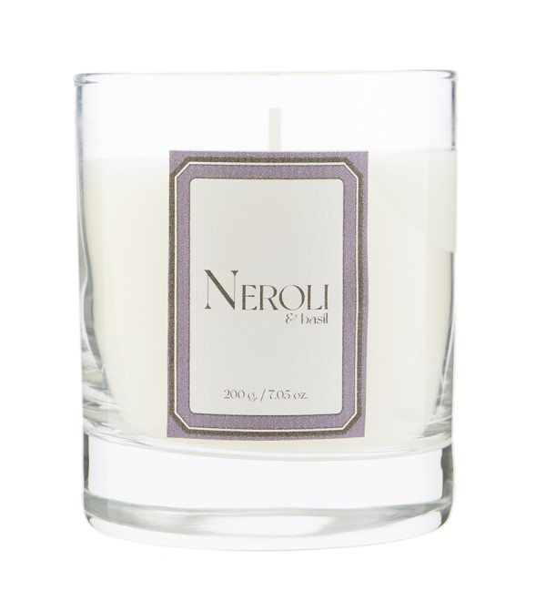 Свеча ароматическая sublime, neroli&basil, 40 ч
