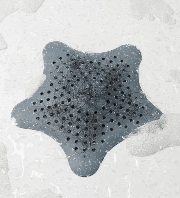 Фильтр для слива starfish, серо-голубой