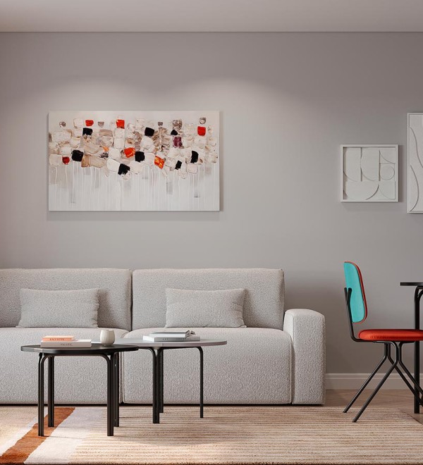 Панно декоративное fleur, 80х140 см, бежевое