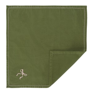 Салфетка сервировочная fancy bows оливкового цвета из коллекции essential, 45х45 см