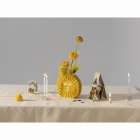 Ваза для цветов sun, 18 см, желтая