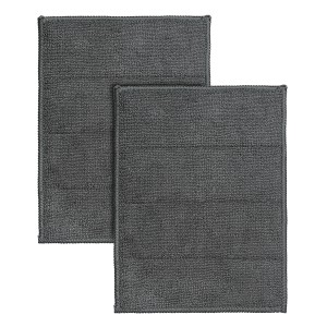 Набор салфеток-губок двухсторонних из микрофибры cozy clean, темно-серые, 2 шт.