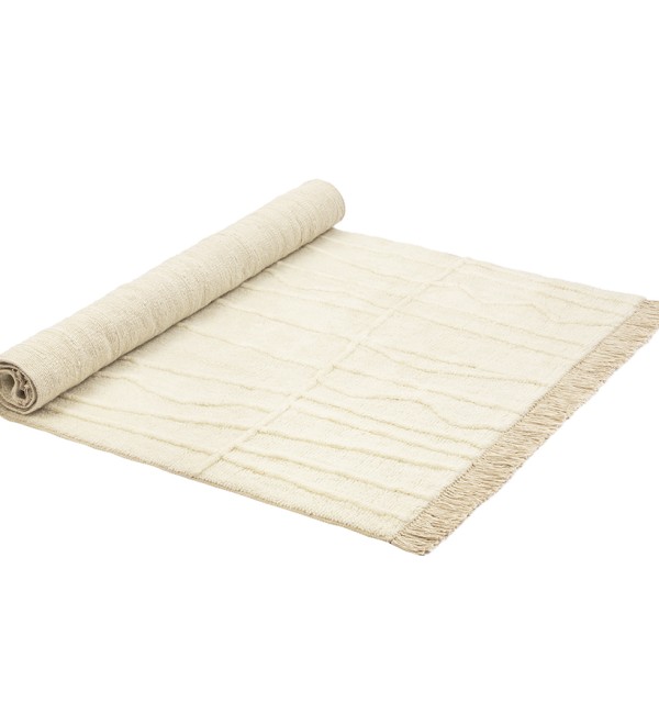 Ковер из новозеландской шерсти и хлопка raipur из коллекции ethnic, 120х180см