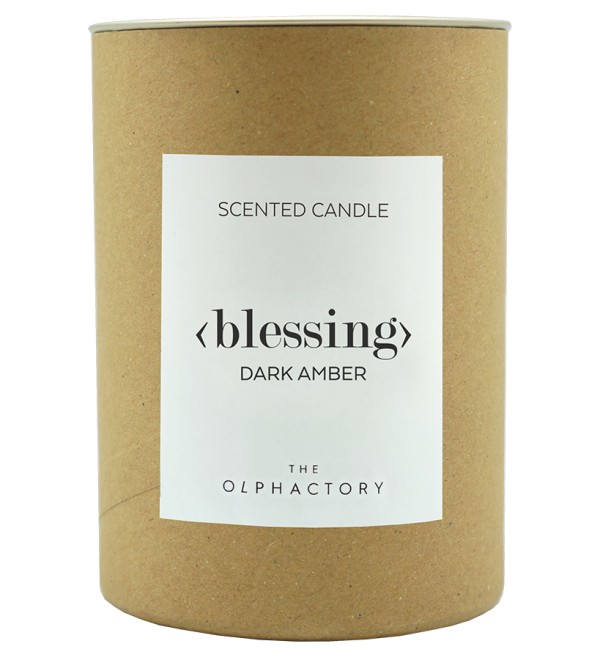 Свеча ароматическая the olphactory, blessing, dark amber, 40 ч