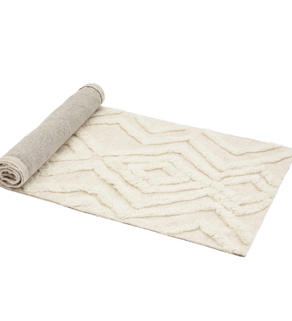 Ковер из новозеландской шерсти и хлопка imphal из коллекции ethnic, 70x160см
