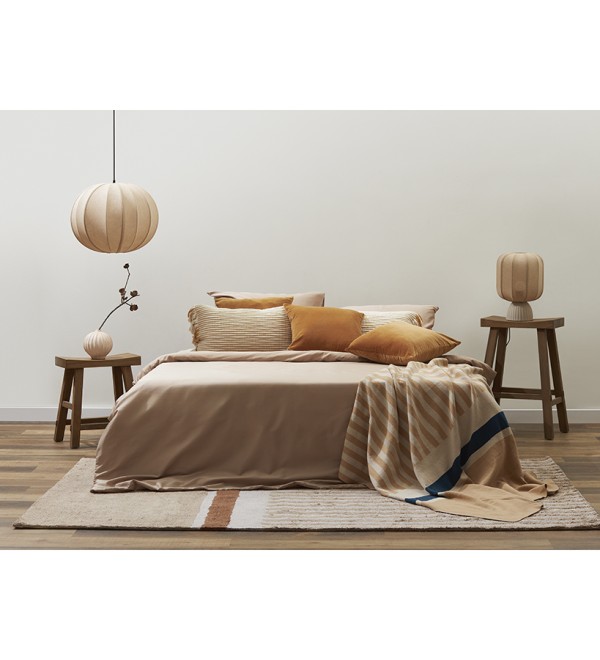 Плед из хлопка с рисунком tulip garden из коллекции terra, 130х180 см