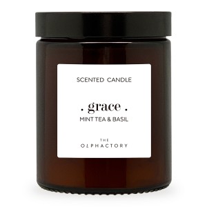 Свеча ароматическая the olphactory, grace, mint tea&basil, 30 ч