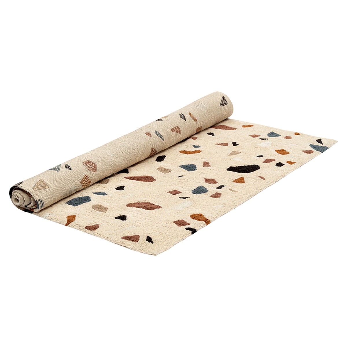 Ковер из хлопка terrazzo poetry из коллекции ethnic, 200х300 см