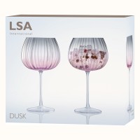 Набор бокалов dusk, 650 мл, розово-серый, 2 шт.