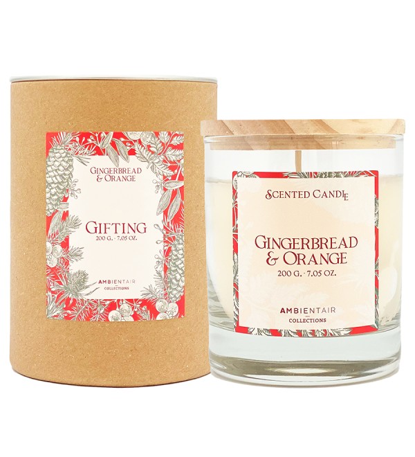 Свеча ароматическая gifting, gingerbread&orange, 40 ч