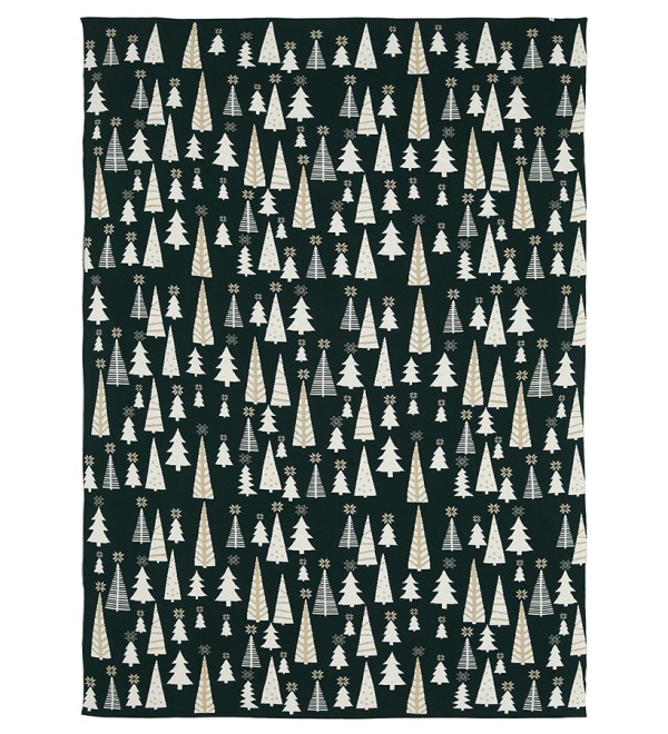 Плед из хлопка с новогодним рисунком whitewood из коллекции new year essential, 130x180 см